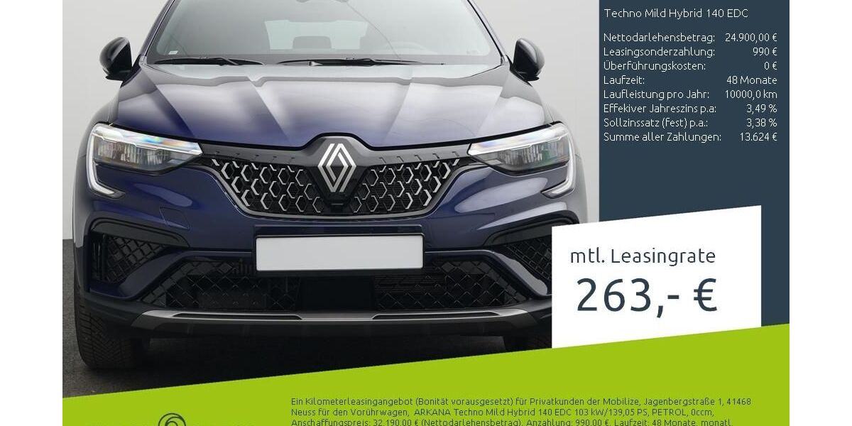 Renault Arkana 4.103 km 24.777 &euro; Stuhr 28816