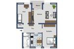Etagenwohnung Bremen Osterholz - 3 Zimmer, 72 m&sup2;, 800&euro; | Angebot:27642593
