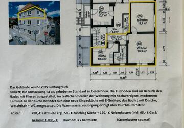 Wohnung Bremen Neustadt - 2 Zimmer, 56 m&sup2;, 1.000&euro; | Angebot:27641761